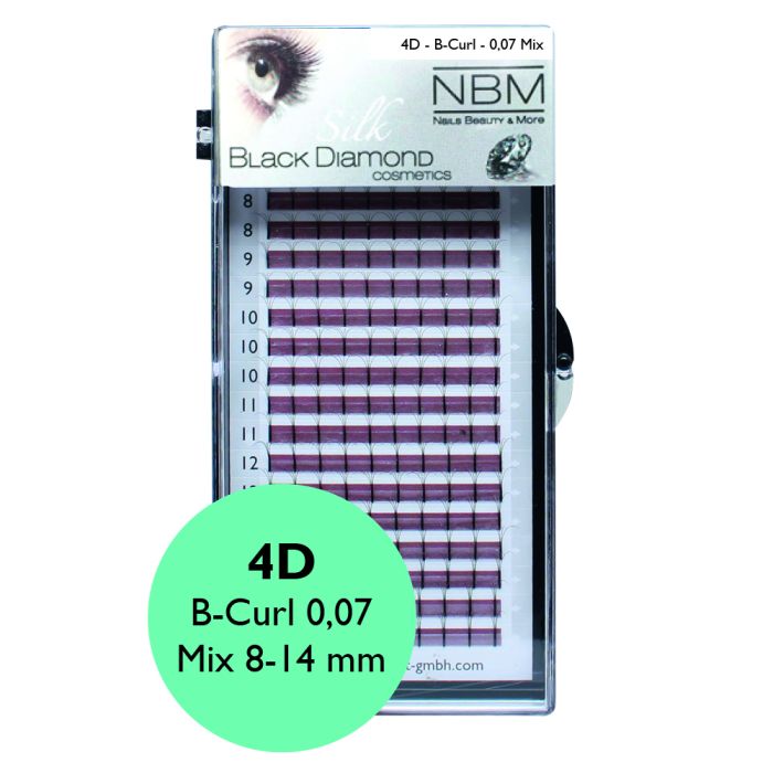BDC Silk 4D Lashes B Curl 0,07 Mix