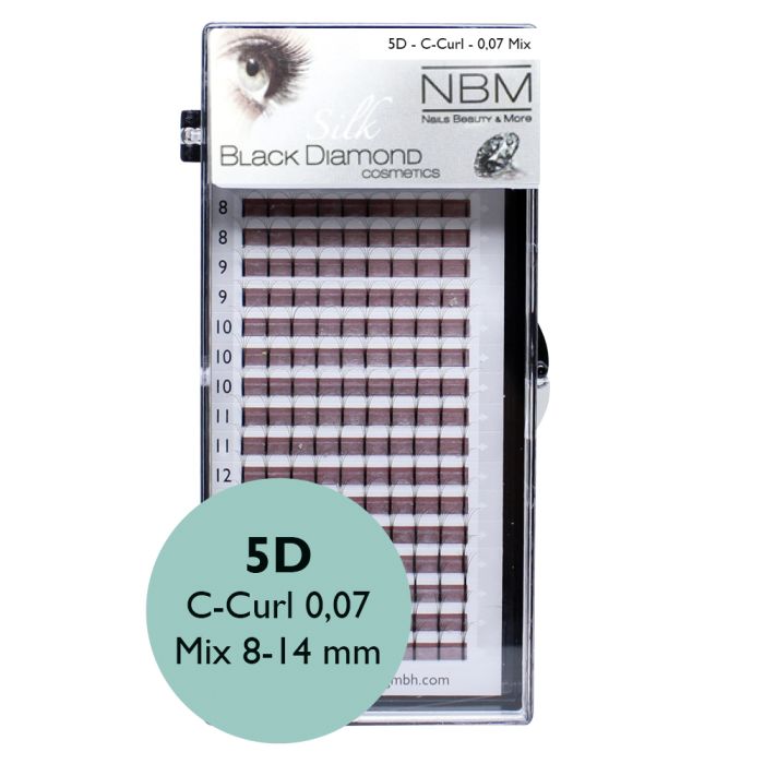 BDC Silk 5D Lashes C-Curl 0,07 9mm
