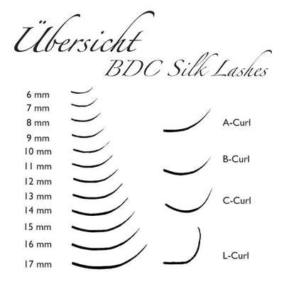 BDC Silk Lashes C Curl 0,15 - 12 mm